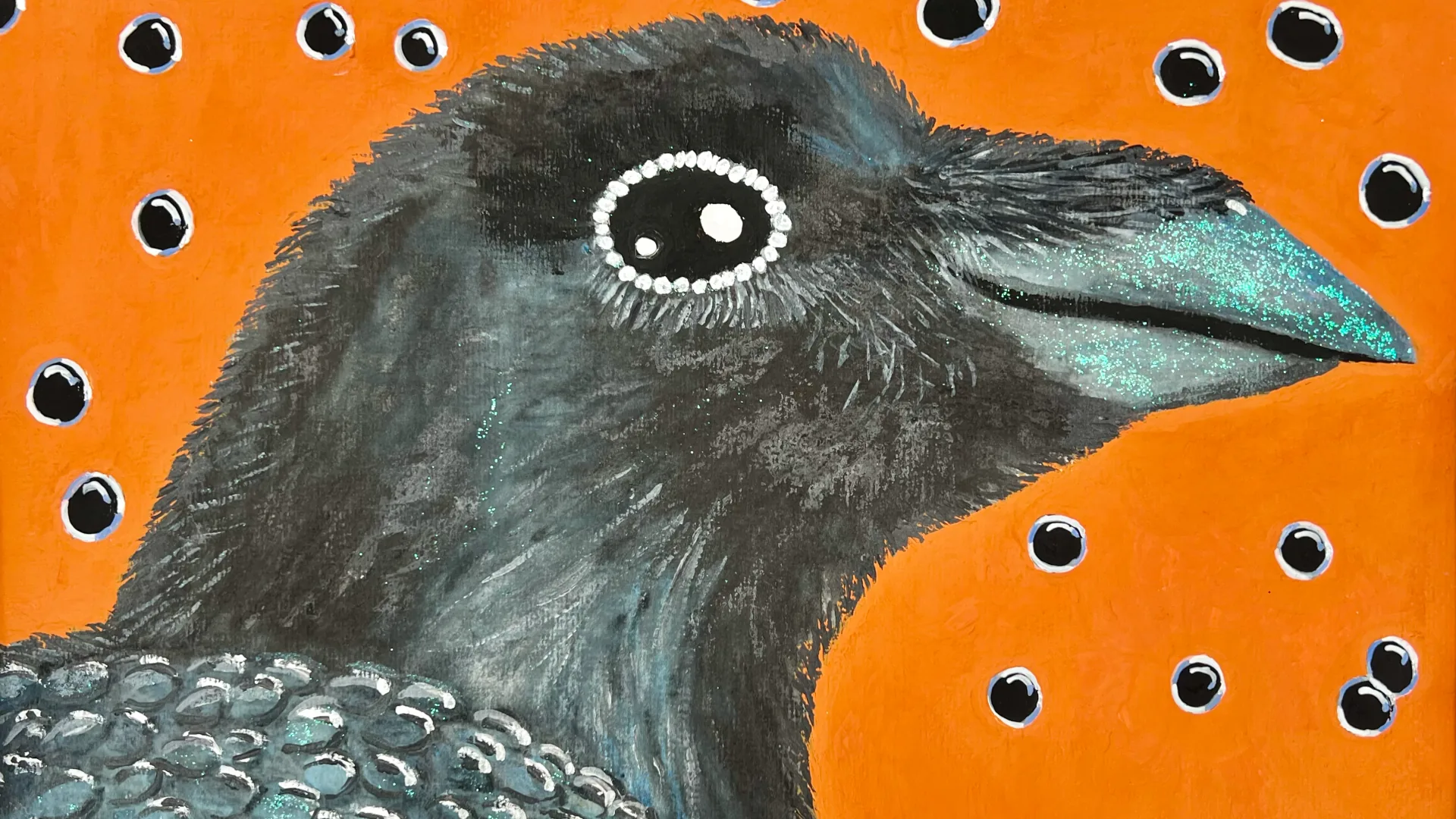 Rabenkrähe im Herbst